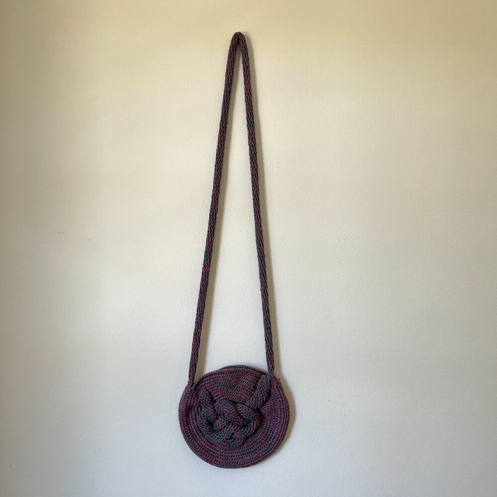 Mozh Mozh Handmade Cotton Crochet Knots Circle Bag